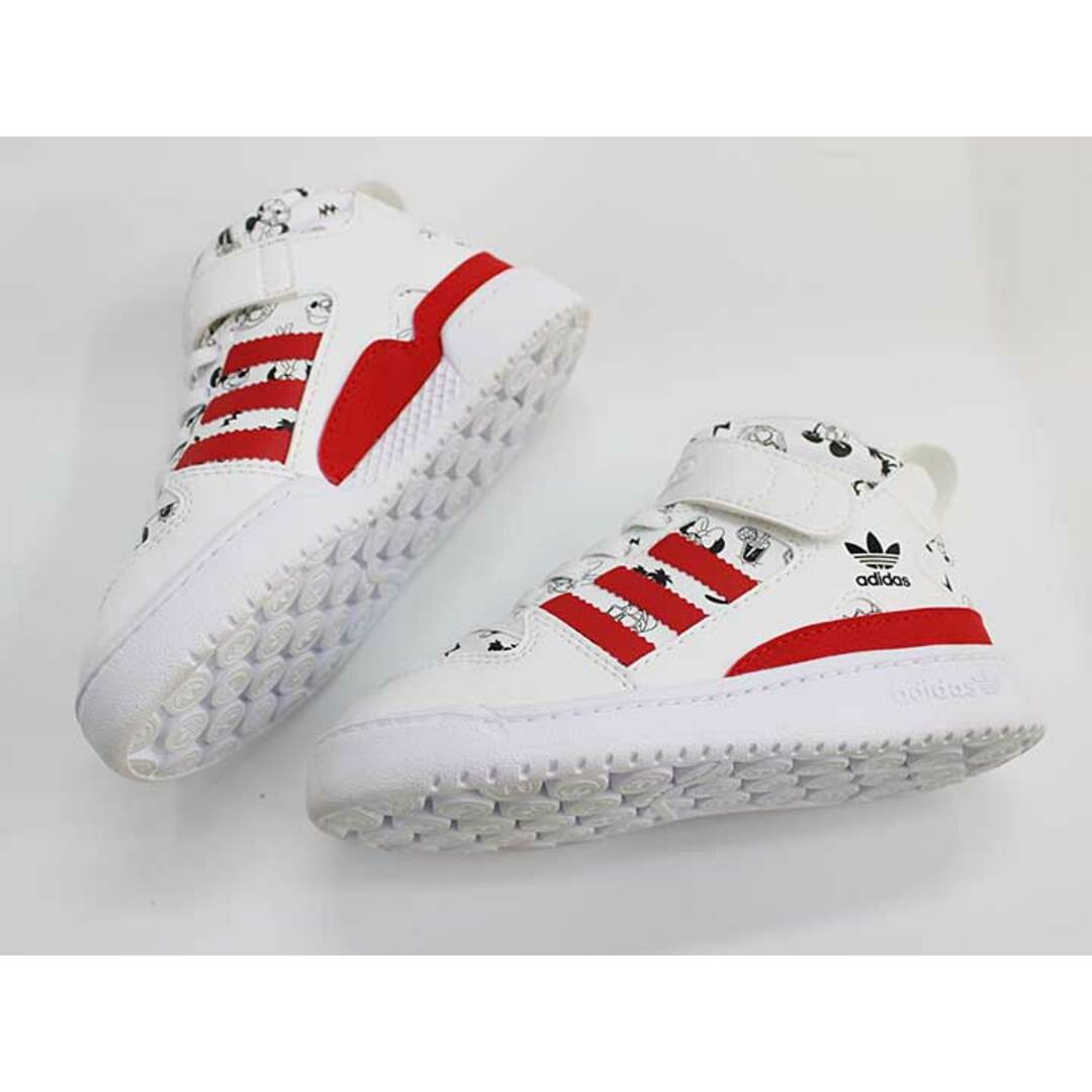 adidas(アディダス)の【新入荷!】▼アディダス/adidas▼17cm  スニーカー/スポーツシューズ/運動靴 白×赤×黒 ディズニーコラボ【中古】 子供 キッズ kids ジュニア 女の子 shoes 春夏秋冬 414042 キッズ/ベビー/マタニティのキッズ靴/シューズ(15cm~)(スニーカー)の商品写真