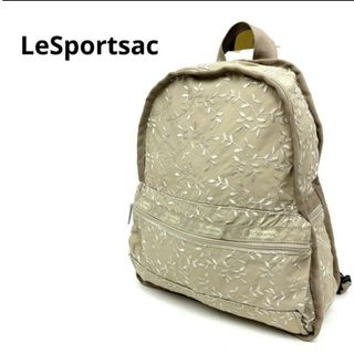 レスポートサック(LeSportsac)のLeSportsac　レスポートサック　レスポ　リュック　バックパック　ベージュ(リュック/バックパック)