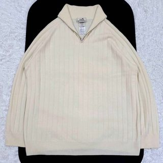 HERMES - 美品 XL エルメス カシミヤ ウール ニット アイボリー HERMES - 美品 XL エルメス カシミヤ ウール ニット アイボリー