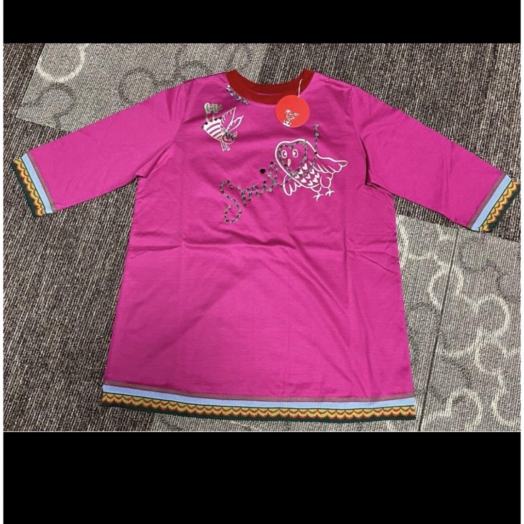 ALBEROBELLO(アルベロベロ)のアルベロ　Tシャツ　ピンク　OLLEBOREBLA レディースのトップス(カットソー(半袖/袖なし))の商品写真
