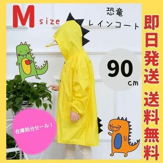 恐竜　レインコート　雨具　かっぱ　男の子　女の子　保育園　幼稚園　梅雨　90(その他)