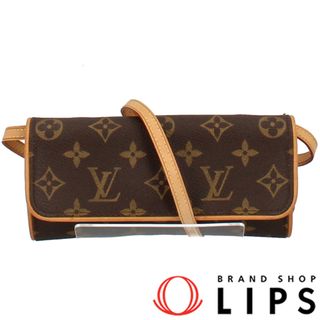 ルイヴィトン(LOUIS VUITTON)のルイ・ヴィトン ポシェットツインPM  M51854 モノグラム レディースショルダーバッグ
 ブラウン 廃盤品【中古】(ショルダーバッグ)