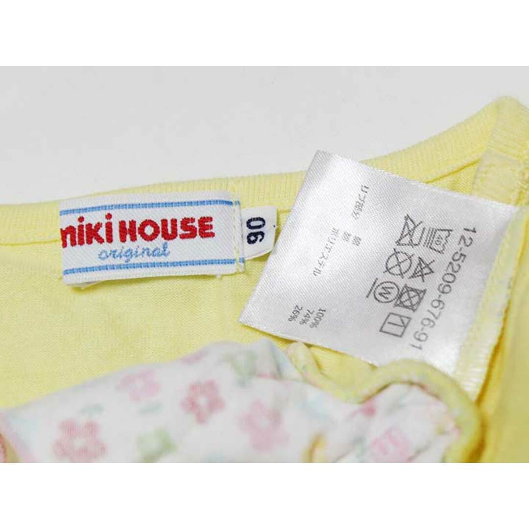 mikihouse(ミキハウス)の【夏物 新入荷!】‡ミキハウス/mikihouse‡90cm 半袖Tシャツ/半袖カットソー 黄色【中古】子供服 キッズ kids ベビー服 baby 女の子 夏 tops 614042 キッズ/ベビー/マタニティのベビー服(~85cm)(Ｔシャツ)の商品写真