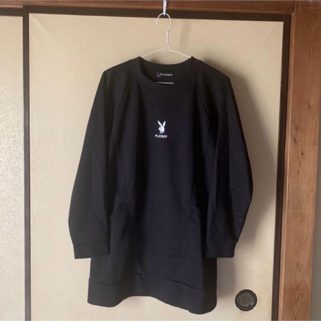 PLAYBOY(プレイボーイ)のPLAYBOY スウェットTシャツ レディースのトップス(シャツ/ブラウス(長袖/七分))の商品写真