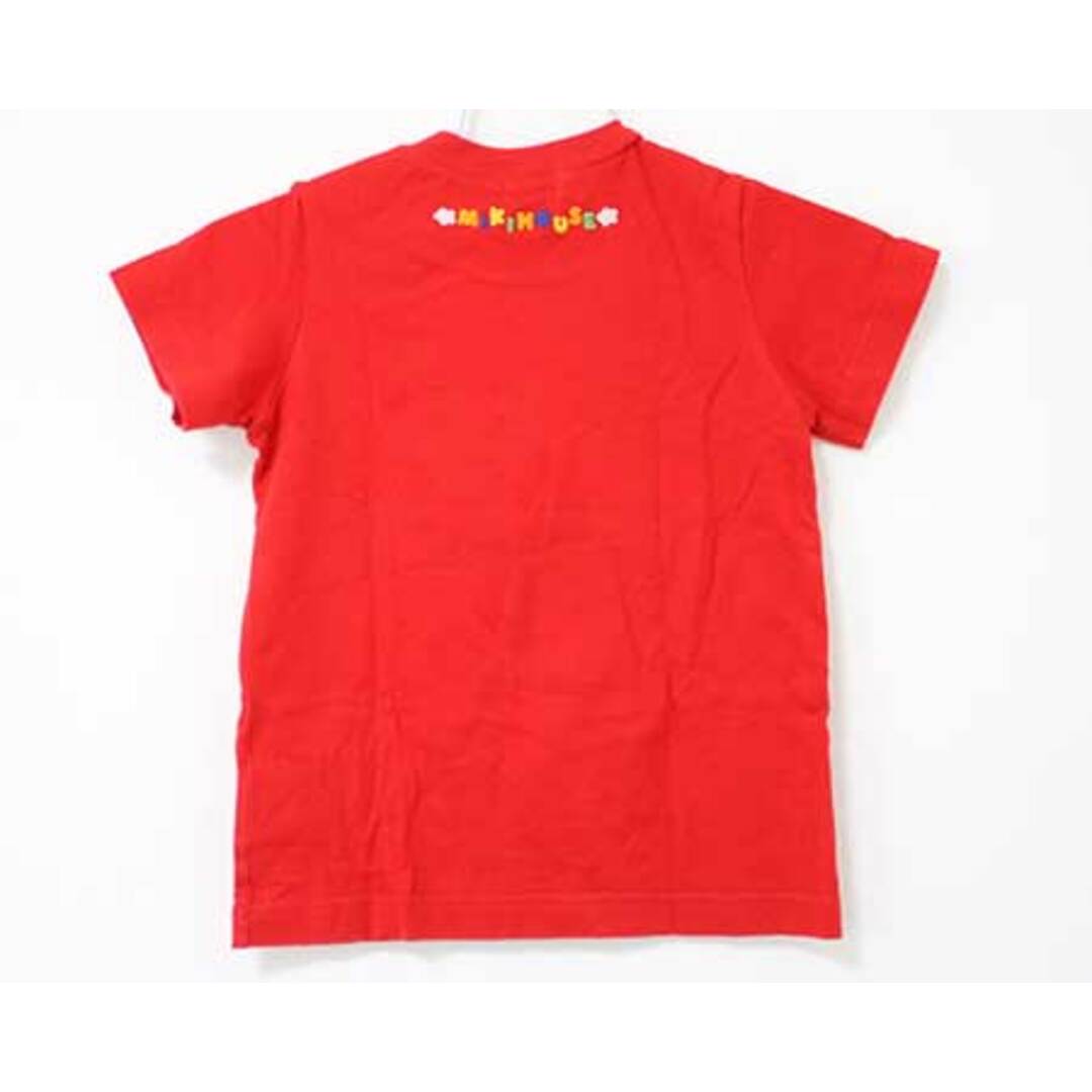 mikihouse(ミキハウス)の【春物 新入荷!】〓ミキハウス/mikihouse〓90cm 半袖Tシャツ/半袖カットソー 赤×白×黄  【中古】子供服 キッズ kids ベビー baby 男の子 女の子 夏 tops 614042 キッズ/ベビー/マタニティのベビー服(~85cm)(Ｔシャツ)の商品写真