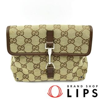 グッチ(Gucci)のグッチ ウエストポーチ  92543 GGキャンバス レディースウエストバッグ
 ブラウン【中古】(ボディバッグ/ウエストポーチ)