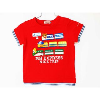 ミキハウス(mikihouse)の【夏物 新入荷!】[ミキハウス/mikihouse]90cm 半袖Tシャツ/半袖カットソー 赤【中古】子供服 キッズ kids ベビー服 baby 男の子 夏 tops 214042(Ｔシャツ)