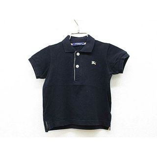 BURBERRY - 【夏物 新入荷!】▼バーバリー/BURBERRY▼90cm 半袖ポロシャツ/半袖カットソー 黒×ベージュ  【中古】 子供 キッズ kids ベビー服 baby 男の子 tops 夏 014042