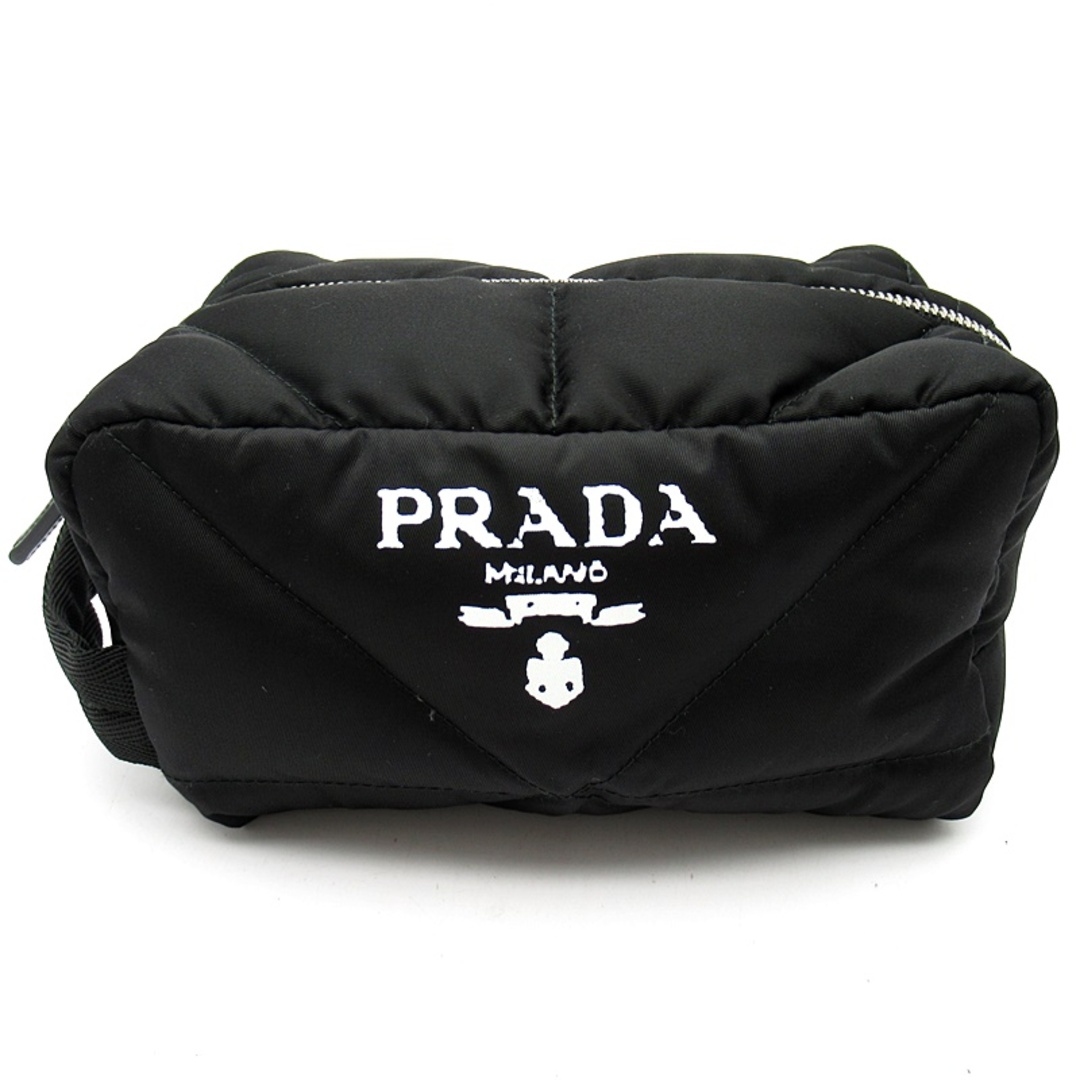 PRADA(プラダ)のプラダ Re-Nylon トラベルポーチ  2NA050 ナイロン メンズクラッチバッグ
 ブラック(NERO)【中古】 メンズのバッグ(セカンドバッグ/クラッチバッグ)の商品写真