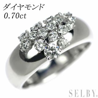 K18WG ダイヤモンド リング 0.70ct(リング(指輪))