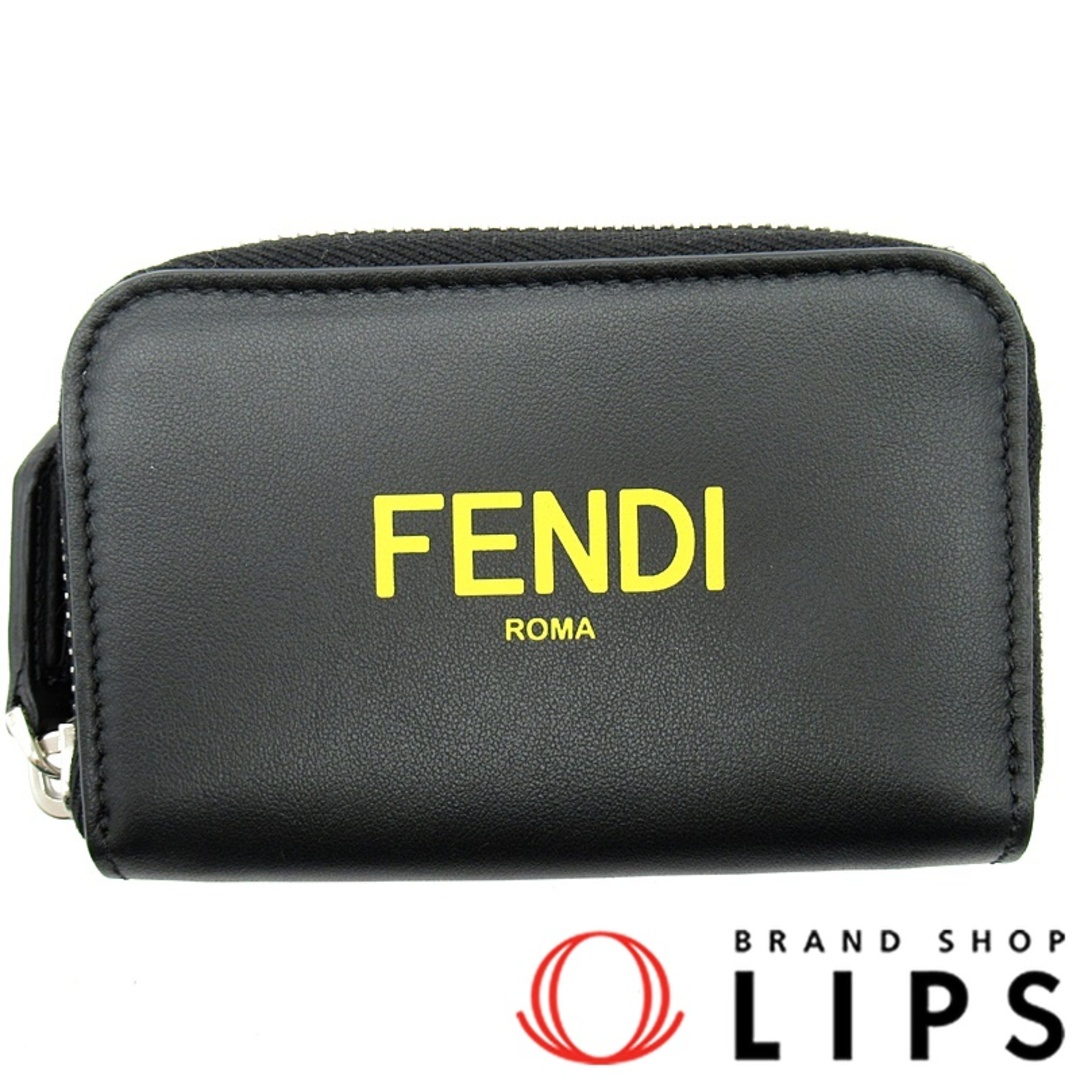 FENDI(フェンディ)のフェンディ コインケース  7M0257 レザー レディース ブラック【中古】 メンズのファッション小物(コインケース/小銭入れ)の商品写真