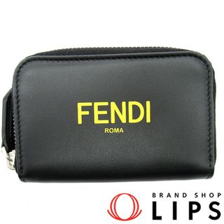 FENDI - フェンディ コインケース  7M0257 レザー レディース ブラック【中古】