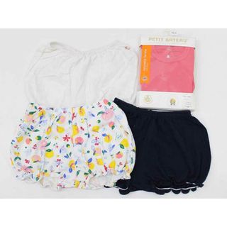 PETIT BATEAU - 【新入荷!】▽プチバトー/PETIT BATEAU▽86cm ボディローブ/ワンピオール＆ブルマ4点set ピンク＆白×マルチカラー＆白＆紺【中古】【ネット限定】子供 キッズ kids ベビー baby 女の子 春夏秋冬 onepi bottoms 214042