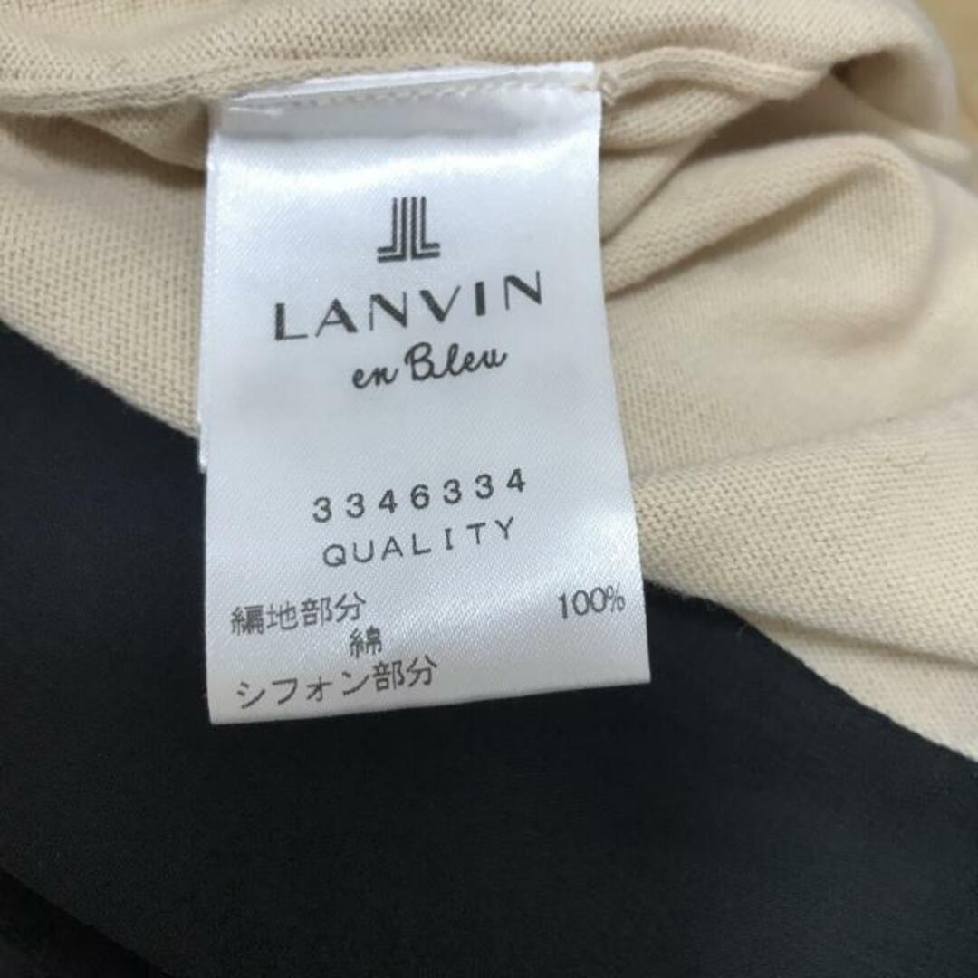 LANVIN en Bleu(ランバンオンブルー)のLANVIN en Bleu(ランバンオンブルー) ワンピース サイズ38 M レディース アイボリー×黒 バイカラー レディースのワンピース(その他)の商品写真