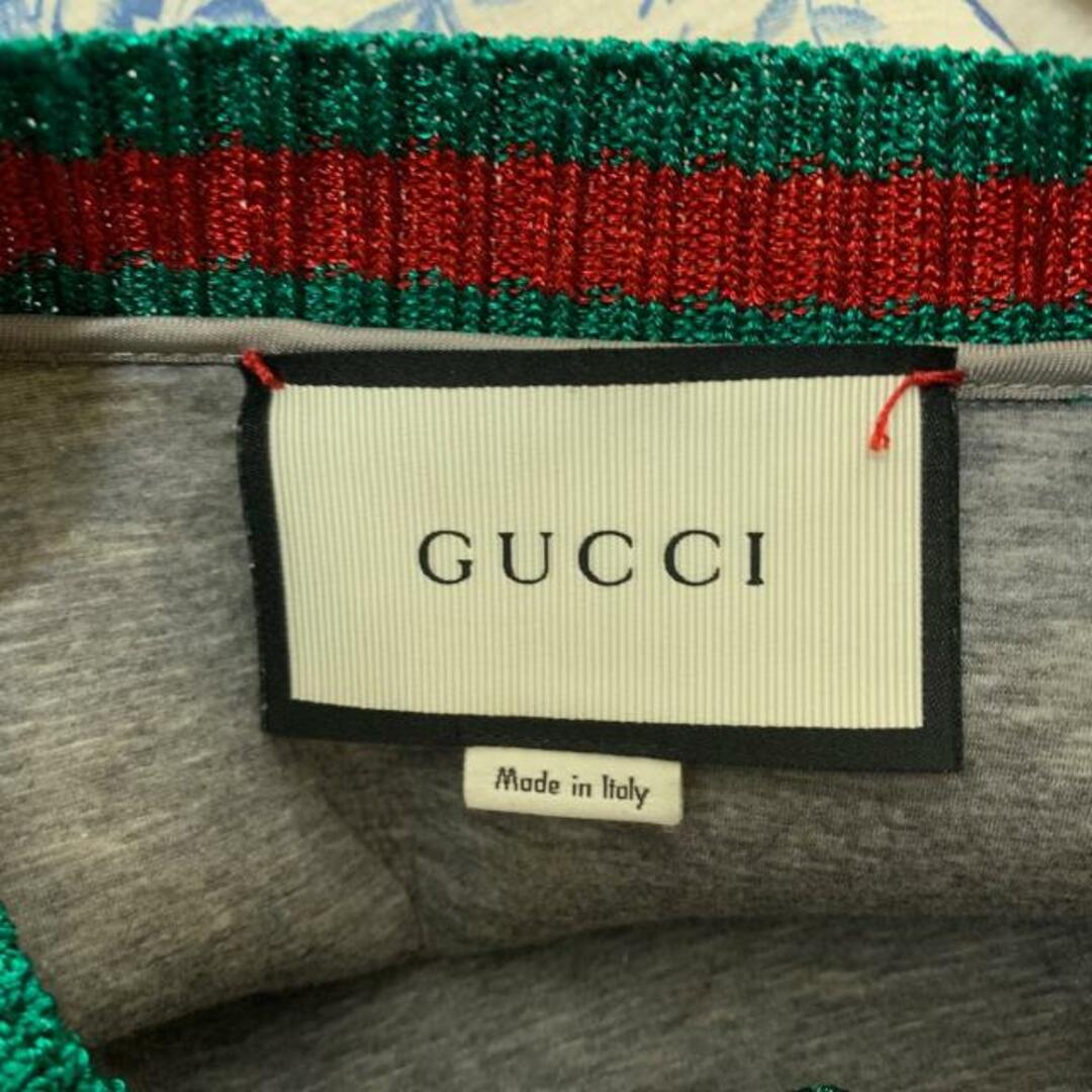 Gucci(グッチ)のGUCCI(グッチ) 長袖カットソー サイズM レディース美品  - アイボリー×レッド×マルチ 花柄 レディースのトップス(カットソー(長袖/七分))の商品写真