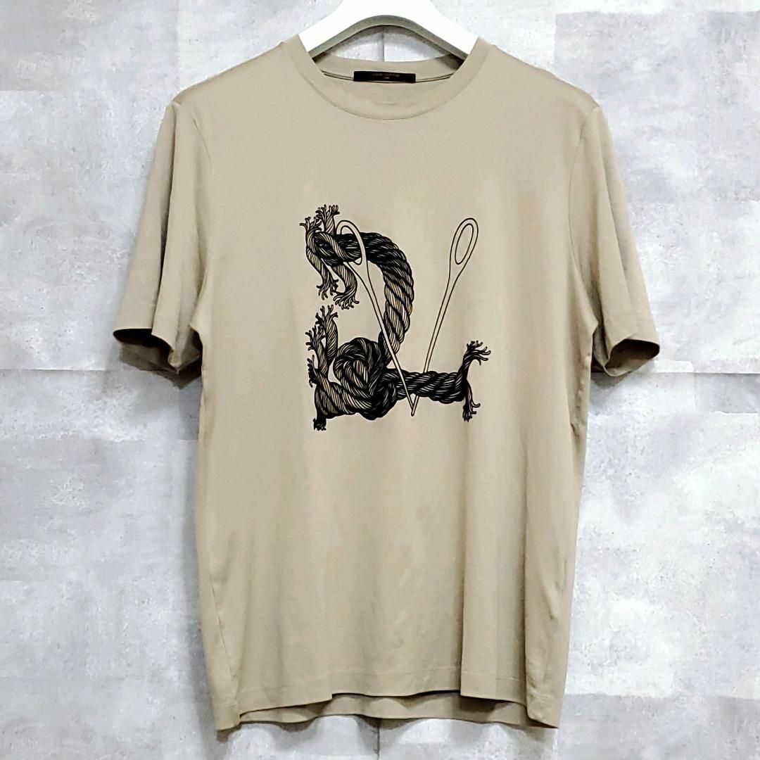 LOUIS VUITTON(ルイヴィトン)の極美品 XL 15AW ルイヴィトン クリストファーネメス Tシャツ ベージュ メンズのトップス(Tシャツ/カットソー(半袖/袖なし))の商品写真