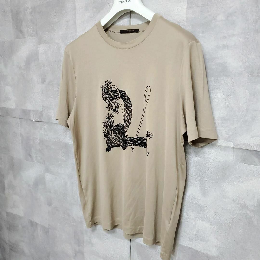 LOUIS VUITTON(ルイヴィトン)の極美品 XL 15AW ルイヴィトン クリストファーネメス Tシャツ ベージュ メンズのトップス(Tシャツ/カットソー(半袖/袖なし))の商品写真