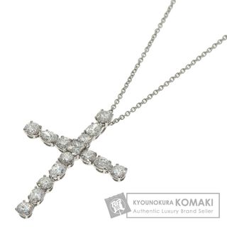 HARRY WINSTON - HARRY WINSTON マドンナ クロス ペンダント ダイヤモンド ネックレス PT950 レディース