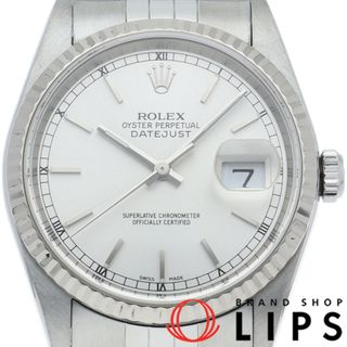 ロレックス(ROLEX)のロレックス デイトジャスト メンズ時計 Datejust Mens 16234(Y) 箱 保証書 K18WG/SS メンズ時計 シルバー 仕上げ済 2002年 美品 【中古】(その他)