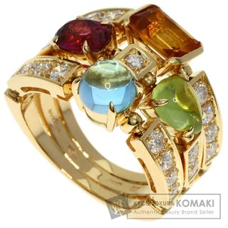 ブルガリ(BVLGARI)のBVLGARI アレグラ マルチストーン ダイヤモンド リング・指輪 K18YG レディース(リング(指輪))