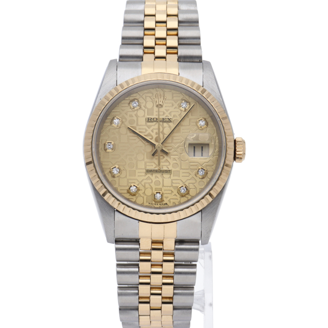 ROLEX(ロレックス)のロレックス デイトジャスト メンズ時計 10Pダイヤ コンピューター Datejust Mens 16233G(T) K18YG/SS メンズ時計 シャンパンカラー 仕上げ済 美品 【中古】 メンズの時計(その他)の商品写真