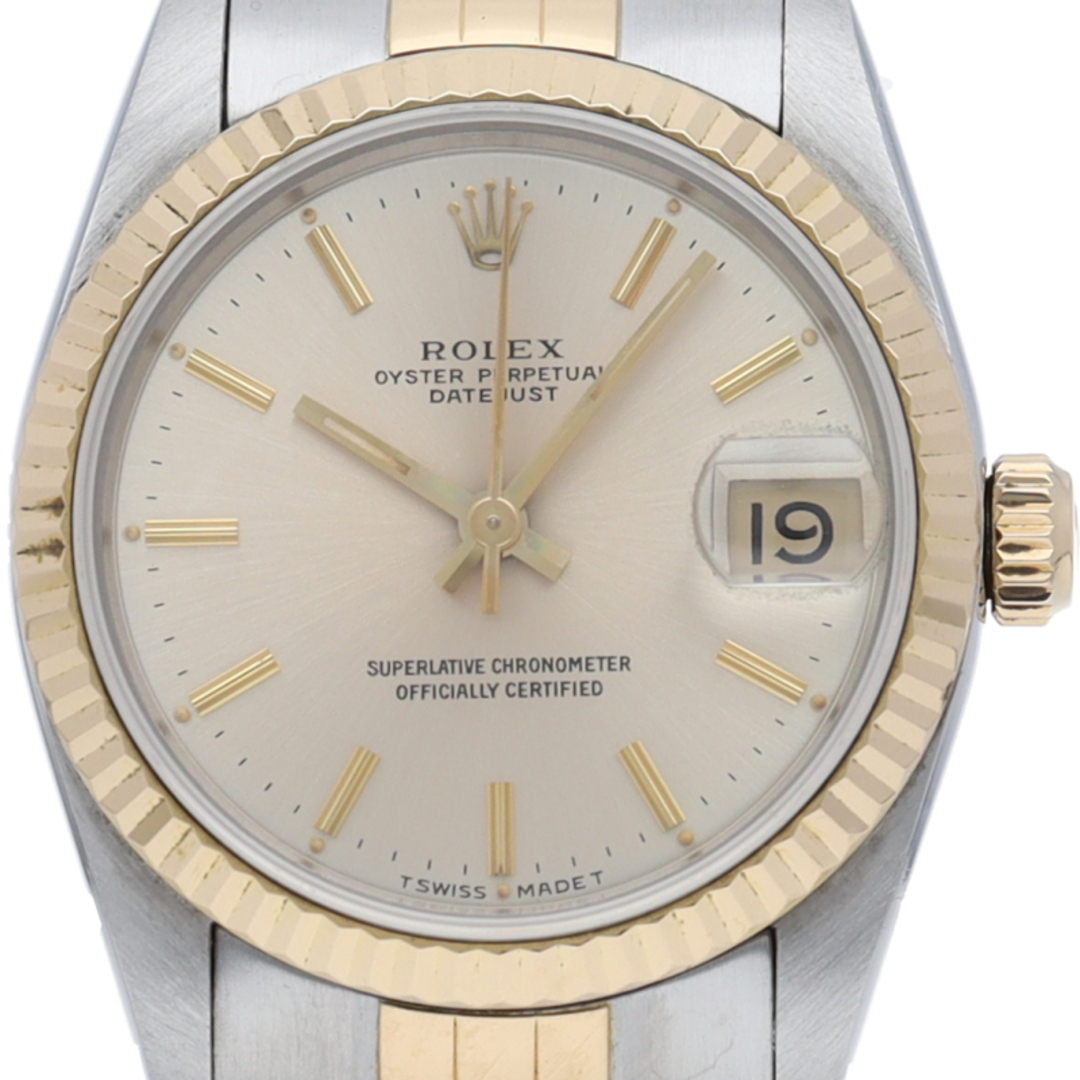 ROLEX(ロレックス)のロレックス デイトジャスト ボーイズ時計 Datejust Boyz
 68273(N) K18YG/SS ユニセックス時計 シルバー 仕上げ済 1991年 美品 【中古】 レディースのファッション小物(腕時計)の商品写真