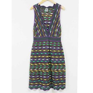 ミッソーニ(MISSONI)の【夏物 新入荷】☆MISSONI/ミッソーニ☆ノースリーブニットワンピース/ノースリーブ/ワンピース/Vネック/ミディ丈 マルチカラー レディース 44【中古】夏 onepi 614042(その他)