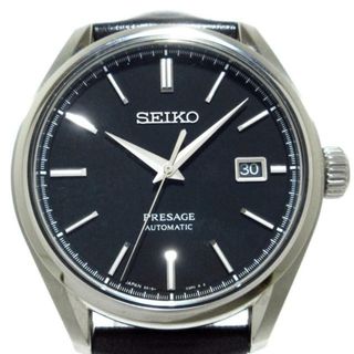 セイコー(SEIKO)のSEIKO(セイコー) 腕時計 プレザージュ 6R15-04A0/SARX057 メンズ 裏スケ 黒(その他)