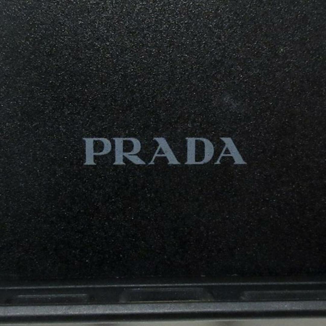 PRADA(プラダ)のPRADA(プラダ) 携帯電話ケース - 黒 iPhoneケース/iPhone13 Pro MAX サフィアーノレザー×ラバー	 スマホ/家電/カメラのスマホアクセサリー(モバイルケース/カバー)の商品写真