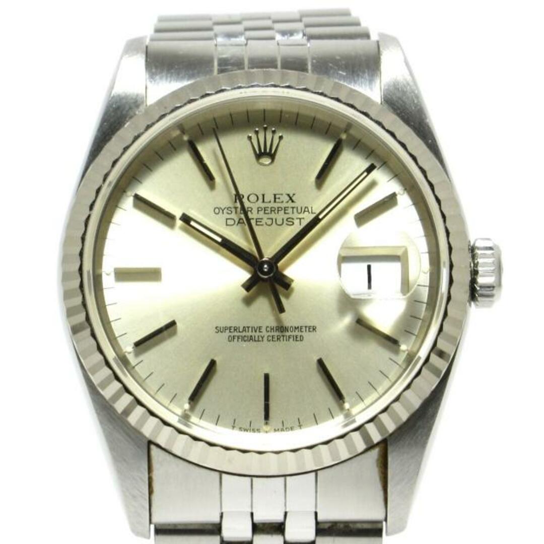 ROLEX(ロレックス)のROLEX(ロレックス) 腕時計 デイトジャスト 16234 メンズ SS×K18WG/ジュビリーブレス/20コマ/バーインデックス/不動/要OH シルバー メンズの時計(その他)の商品写真