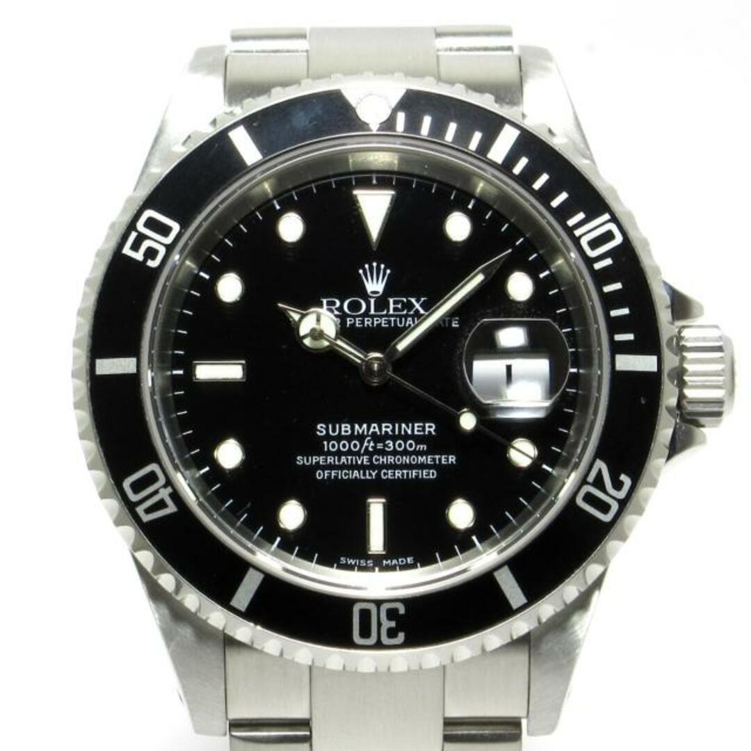 ROLEX(ロレックス)のROLEX(ロレックス) 腕時計美品  サブマリーナデイト 16610 メンズ SS/12コマ 黒 メンズの時計(その他)の商品写真