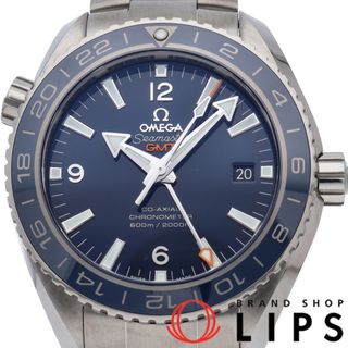 オメガ(OMEGA)のオメガ シーマスター プラネット オーシャン 600M コーアクシャル GMT 43.5mm Seamaster Planet Ocean 600M Co-Axial Chronometer GMT 43.5mm 232.90.44.22.03.001 箱 保証書 チタン メンズ時計 ブルー 美品 【中古】(その他)