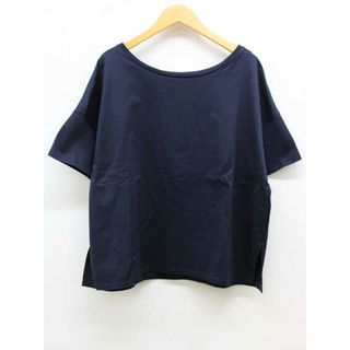 ドゥーズィエムクラス(DEUXIEME CLASSE)の【夏物 新入荷】‡Deuxieme Classe/ドゥーズィエムクラス‡WIDE プルオーバー/半袖  ネイビー/紺 レディース 【中古】  夏  214042(Tシャツ(半袖/袖なし))