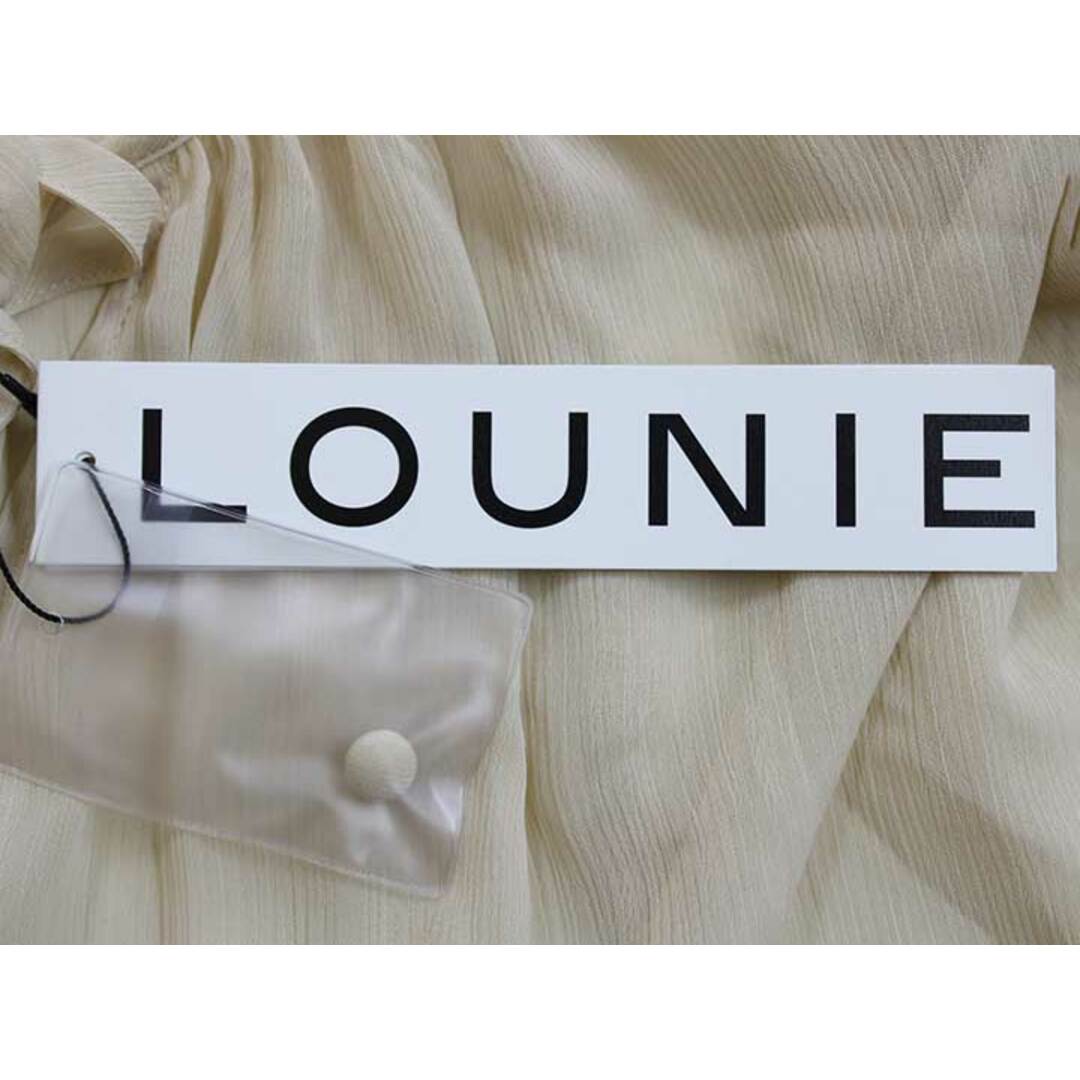 LOUNIE(ルーニィ)の【春夏物 新入荷】新品未使用品‡LOUNIE/ルーニィ‡マシンウォッシャブルプルオーバーブラウス/タグ付き/五分袖 ライトベージュ レディース 38 春夏  614042 レディースのトップス(シャツ/ブラウス(半袖/袖なし))の商品写真