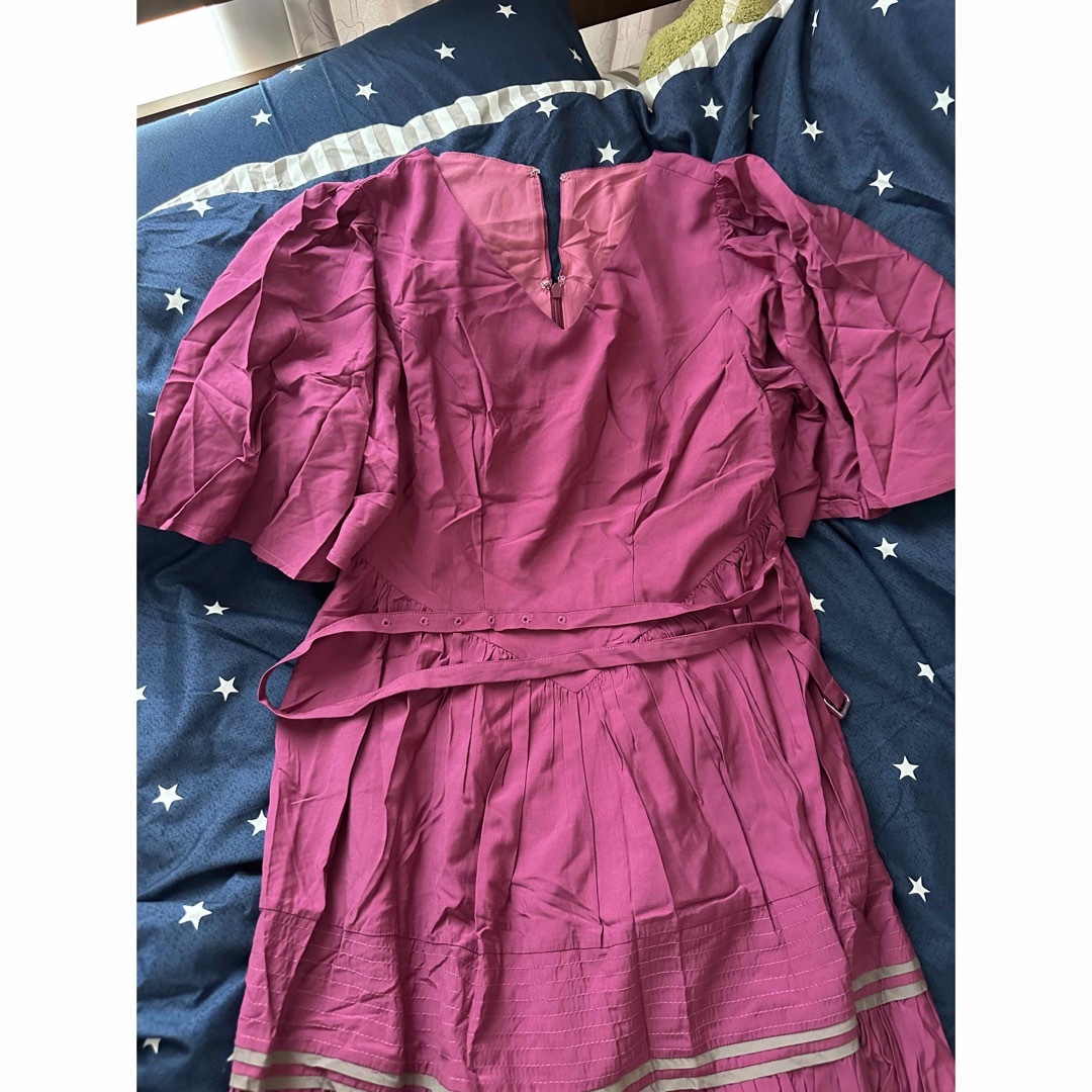 Her lip to(ハーリップトゥ)の【新品】Montpellier Bell-Sleeve Dress レディースのワンピース(ロングワンピース/マキシワンピース)の商品写真