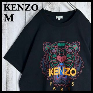 ケンゾー(KENZO)のケンゾー KENZO☆タイガーロゴ入りTシャツ 虎 入手困難 ブラック 黒(Tシャツ/カットソー(半袖/袖なし))