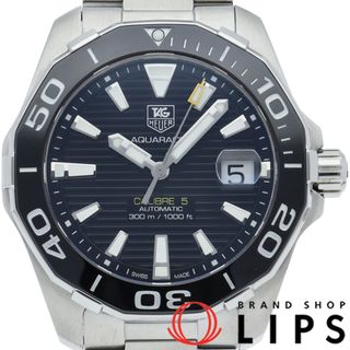 タグホイヤー(TAG Heuer)のタグ・ホイヤー アクアレーサー キャリバー 5 Aquaracer Calibre 5 WAY211A.BA0928 箱 保証書 SS メンズ時計 ブラック 仕上げ済 美品 【中古】(その他)