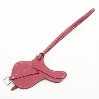 エルメス(Hermes)の美品 エルメス パドック セル バッグ チャーム キーホルダー ストラップ ヴォースイフト レザー 本革 レディース MMM W30-6(チャーム)