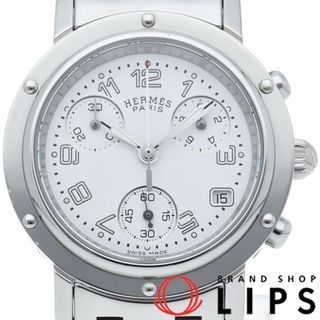 エルメス(Hermes)のエルメス クリッパー レディース時計 クロノグラフ Clipper Chronograph CL1.310 箱 SS レディース時計 ホワイト 仕上げ済 美品 【中古】(腕時計)