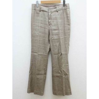 ドゥーズィエムクラス(DEUXIEME CLASSE)の【春物 新入荷】‡Deuxieme Classe/ドゥーズィエムクラス‡麻サルファー染パンツ/十分丈 ライトブラウン/薄茶色 レディース 36【中古】 春夏  014042(その他)