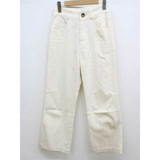 MACPHEE - 【春夏物 新入荷】‡MACPHEE/マカフィー‡コットントレッチオックスフォードストレートパンツ/十分丈 アイボリー レディース 32 【中古】春夏 514042