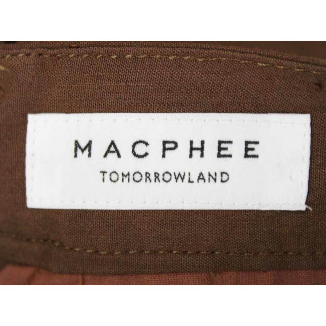 MACPHEE(マカフィー)の【春夏物 新入荷】‡MACPHEE/マカフィー‡リネンレーヨンストレッチカーゴパンツ/十分丈 ブラウン/茶 レディース 32 【中古】春夏 514042 レディースのパンツ(その他)の商品写真