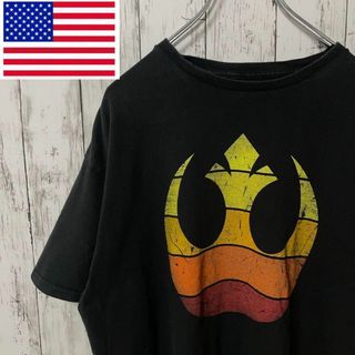 スターウォーズ アメリカ古着 反乱軍ビッグプリントTシャツ ブラック メンズ(Tシャツ/カットソー(半袖/袖なし))