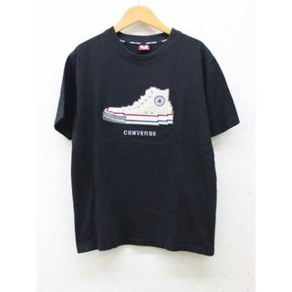 コンバース(CONVERSE)の【新入荷】■CONVERSE/コンバース■プリントショートスリーブTシャツ/半袖 ブラック/黒 メンズ S【中古】春夏秋冬 514042(Tシャツ/カットソー(半袖/袖なし))