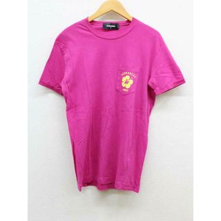 ディースクエアード(DSQUARED2)の【夏物 新入荷】‡Dsquared2/ディースクエアード‡HAWAIIプリントポケットTシャツ/カットソー/半袖  ピンク メンズ S【中古】  夏  214042(Tシャツ/カットソー(半袖/袖なし))