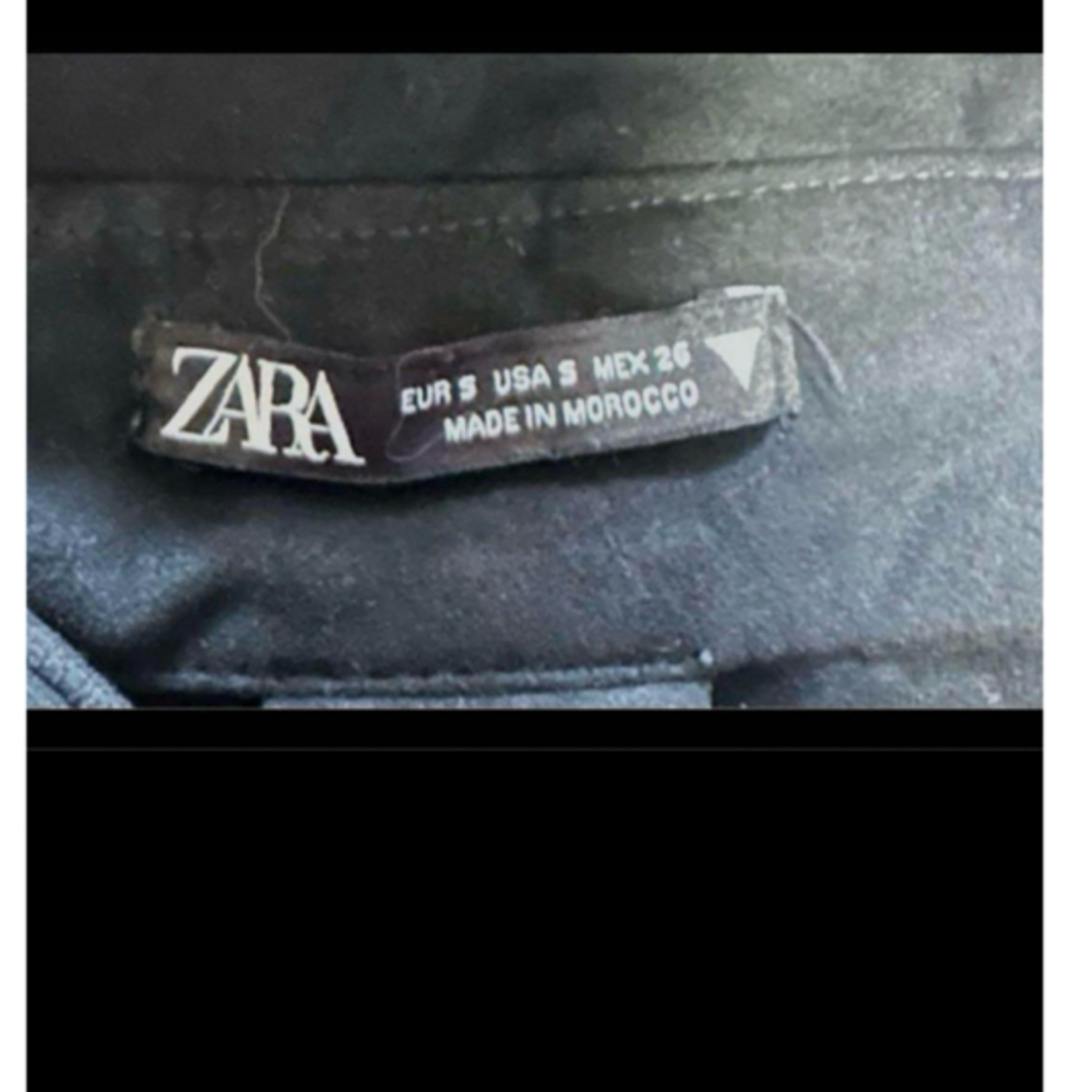 ZARA(ザラ)の【翌日発送】ZARAザラ スエードハイウエストジャンパースカート ブラック黒 S レディースのスカート(ロングスカート)の商品写真