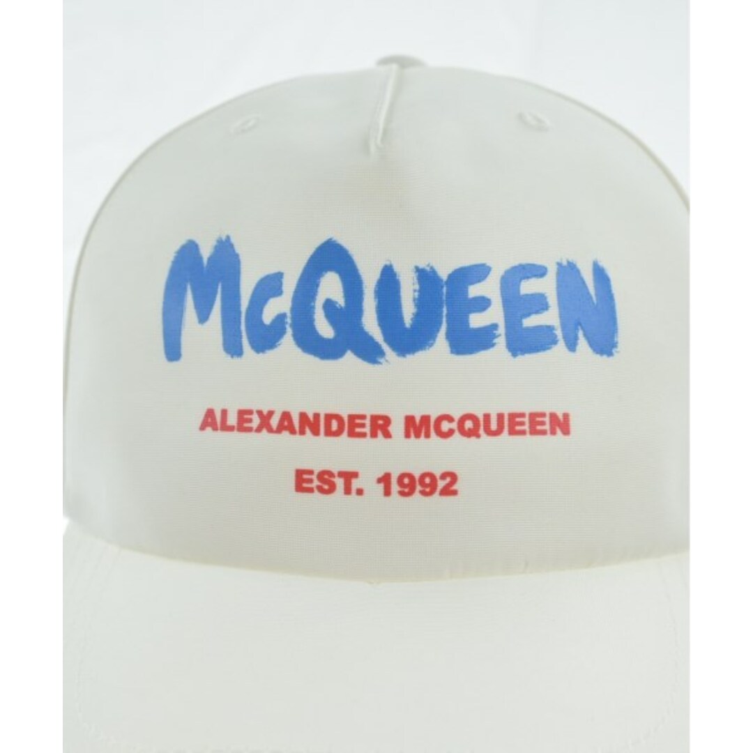 Alexander McQueen(アレキサンダーマックイーン)のALEXANDER MCQUEEN アレキサンダーマックイーン キャップ L 白 【古着】【中古】 メンズの帽子(キャップ)の商品写真