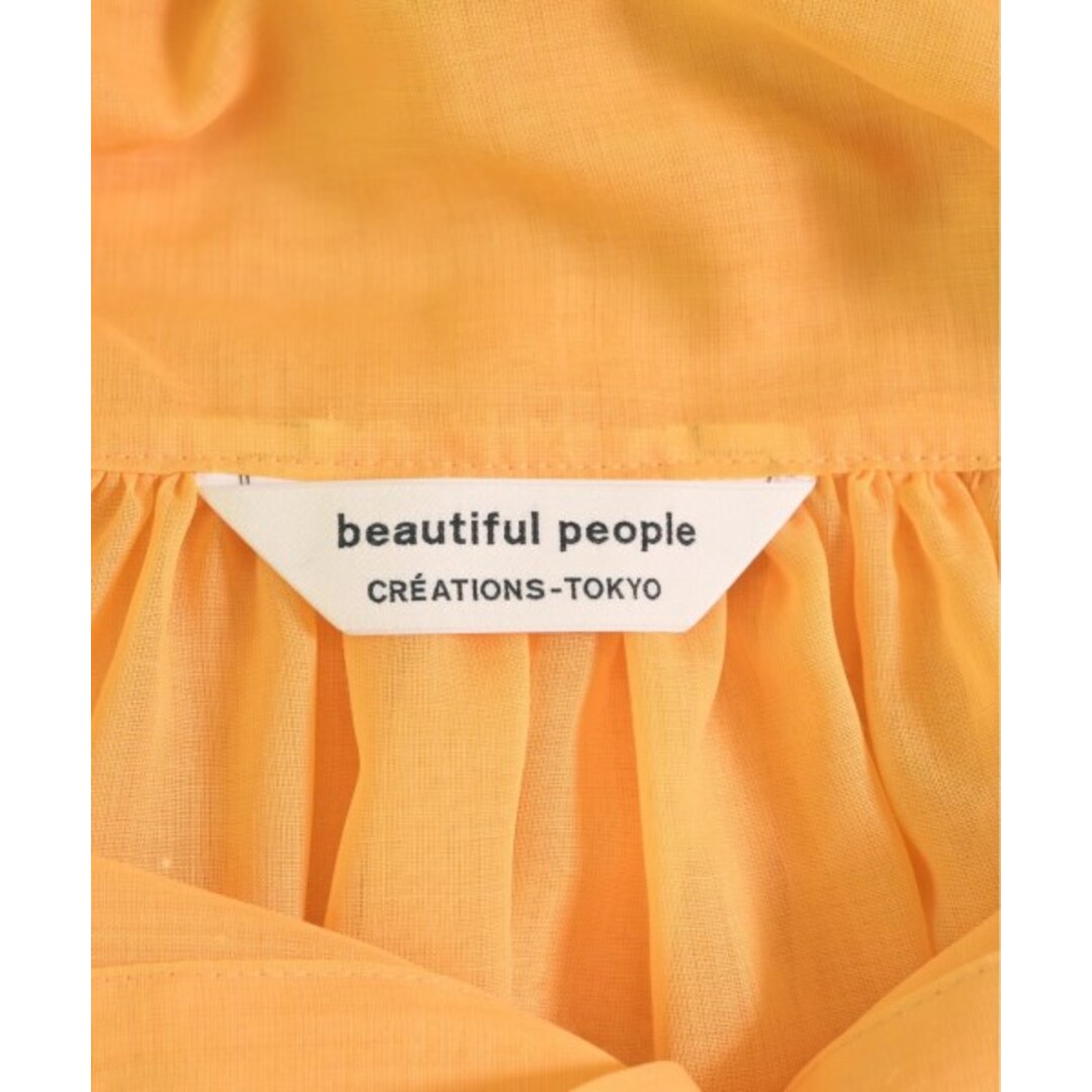 beautiful people(ビューティフルピープル)のbeautiful people ブラウス 34(XS位) 黄 【古着】【中古】 レディースのトップス(シャツ/ブラウス(長袖/七分))の商品写真