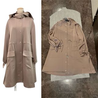 FOXEY NewYork フォクシー ロング スプリングコート 38 ベージュ