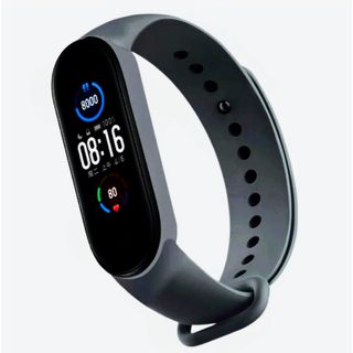 Xiaomi miband 7/6/5 交換バンド　ダークグレー(ラバーベルト)